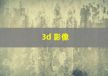 3d 影像